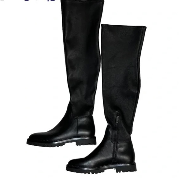 Vince Leather Over-the-Knee Boots - Picture 5 of 6
